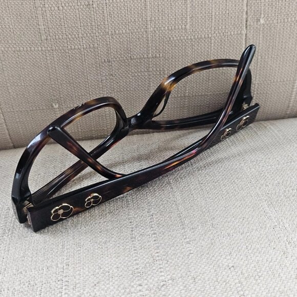 Kirkland Signature Havana Women Eyeglasses Frame Dark Brown Glasses Eye Wear - Picture 8 of 12